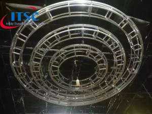 12m wytrzymała aluminiowa skrzynka śrubowa okrągła kratownica oświetleniowa sceniczna