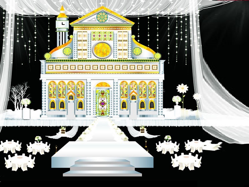 jak zrobić dekoracje na scenie ślubnej?