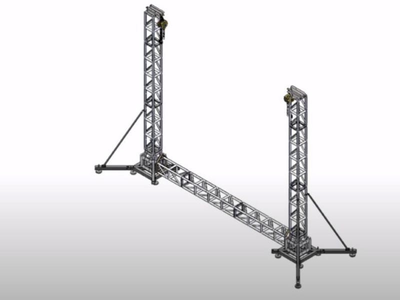 led wall truss support