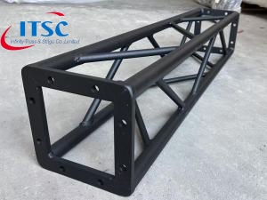  200mm aluminiowa kratownica prostokątna malowana proszkowo na czarno